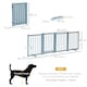 image 4 of PawHut Freestanding Pet Gate w/ 2 Support Feet for Doorways Stairs Blue Grey