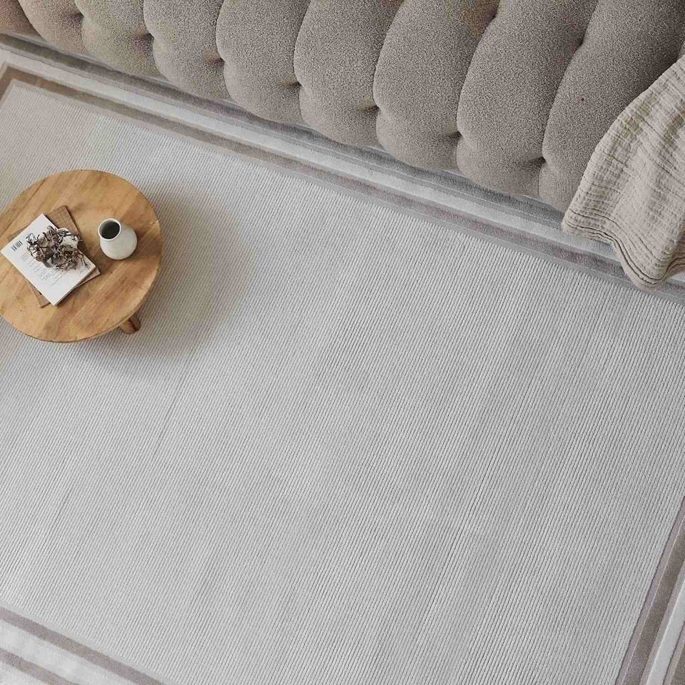 image 1 of The Rugs Carmel Collection Bordered Area Floor Rug Runner Soft Pile Living Room Bedroom