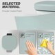 image 5 of HOMCOM 12L Kitchen Pedal Bin, Metal Rubbish Bin with Soft-close Lid Green | Light Green | 12L