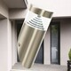 image 6 of Set of 4 Inca - Outdoor Stainless Steel LED Wall Lights | Grey | Clear | 4
