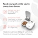 image 10 of Cat Mate Two-meal Automatic Dry/Wet Food Pet Feeder (C200) White