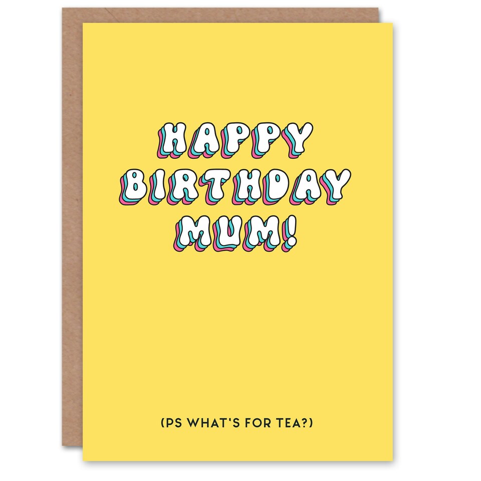 image 1 of Ps What's Tea Fun Joke Mum Funny Birthday Card