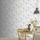 image 2 of Arthouse Etched Stag Wallpaper - Silver - 10m x 52cm Silver