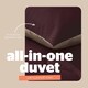 image 4 of Silentnight 10.5 Tog Seersucker Coverless Duvet and Pillowcase Set N/A | Berry/Natural | King