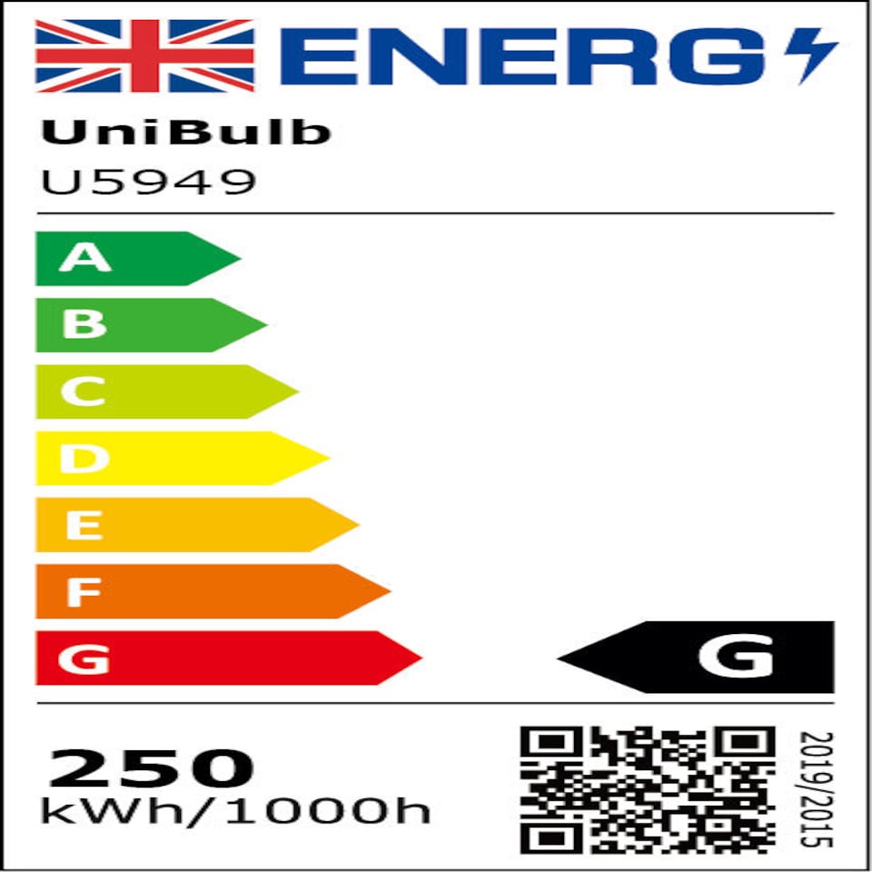 image 1 of UniBulb Infra-Red Heater Lamp Light Bulb E27 1300lm 250W 2700K - Pack of 1 | Clear | Infra Red | 1