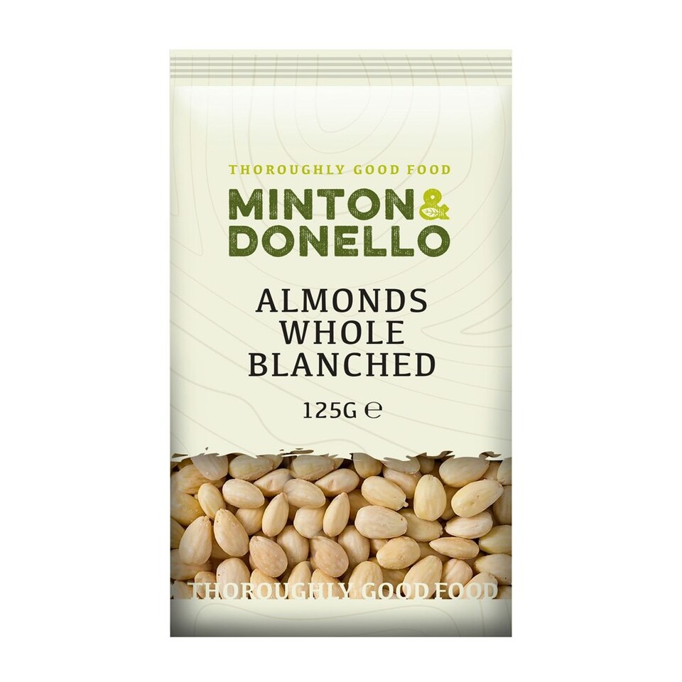 image 1 of Minton & Donello Whole Blanched Almonds 6 x 125g