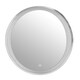 image 3 of Interiors by Premier Illuminated Silver Oval Mirror Silver