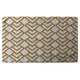 image 1 of Geometric Scales Designer Kitchen Towel | Multi