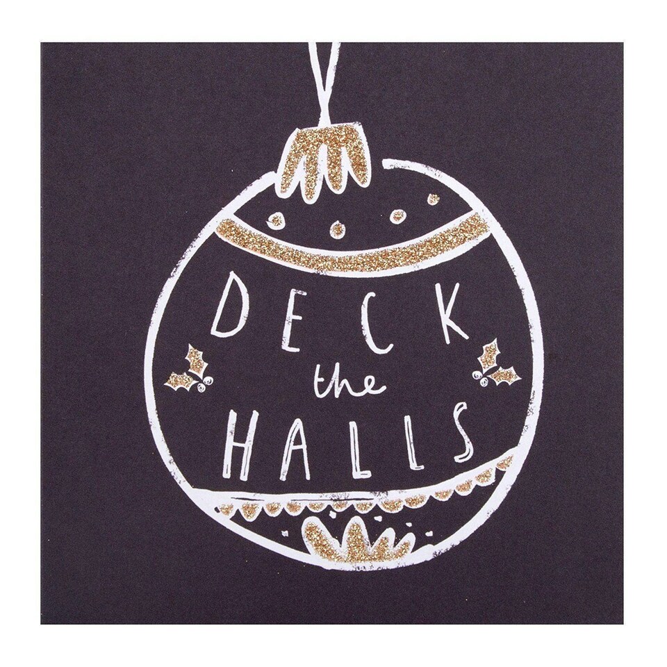 image 1 of Charity Christmas Card Pack 'Deck The Halls' 10 Cards, 1 Design