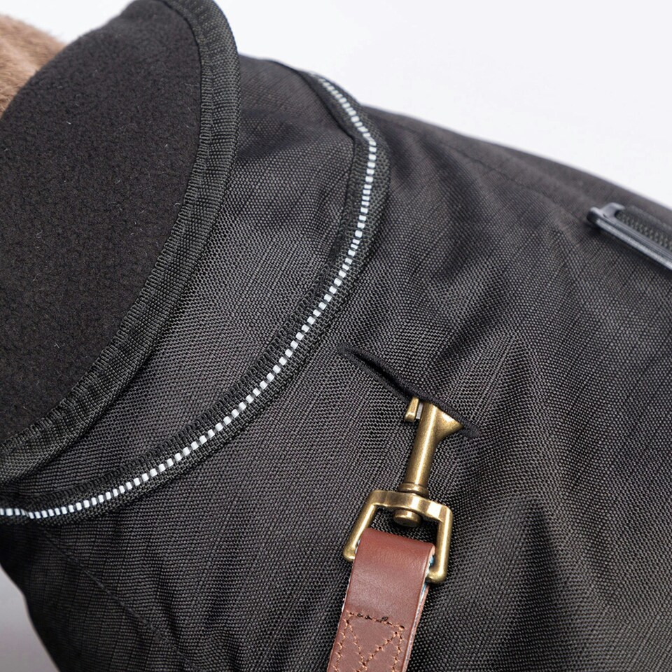 image 1 of Danish Design 2 In 1 Ultimate Black Harness dog Coat 45cm