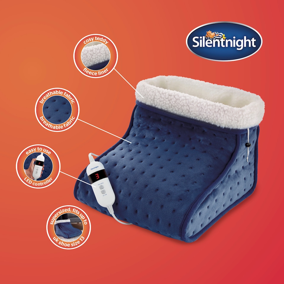 image 1 of Silentnight Comfort Control Foot Warmer- Navy