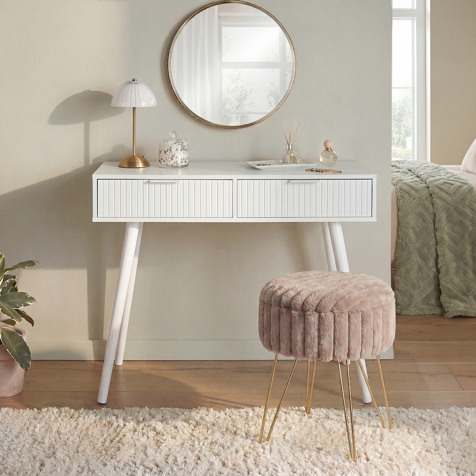 image 1 of OHS Venice Console/Dresssing Table Engineered Wood Entryway Display Desk