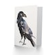 image 2 of Greeting Card A Single Raven Bird Bright Watercolour Painting Birthday