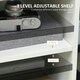 image 4 of HOMCOM Multi-Storage Printer Unit Office Organisation w/ 5 Compartments White