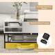 image 7 of COSTWAY Lift Top Coffee Table w/ Storage Shelf White White