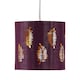 image 2 of Fern - Burgundy Cut Out 15.5cm Table Lamp Shade | Red | Gold | Small | 1