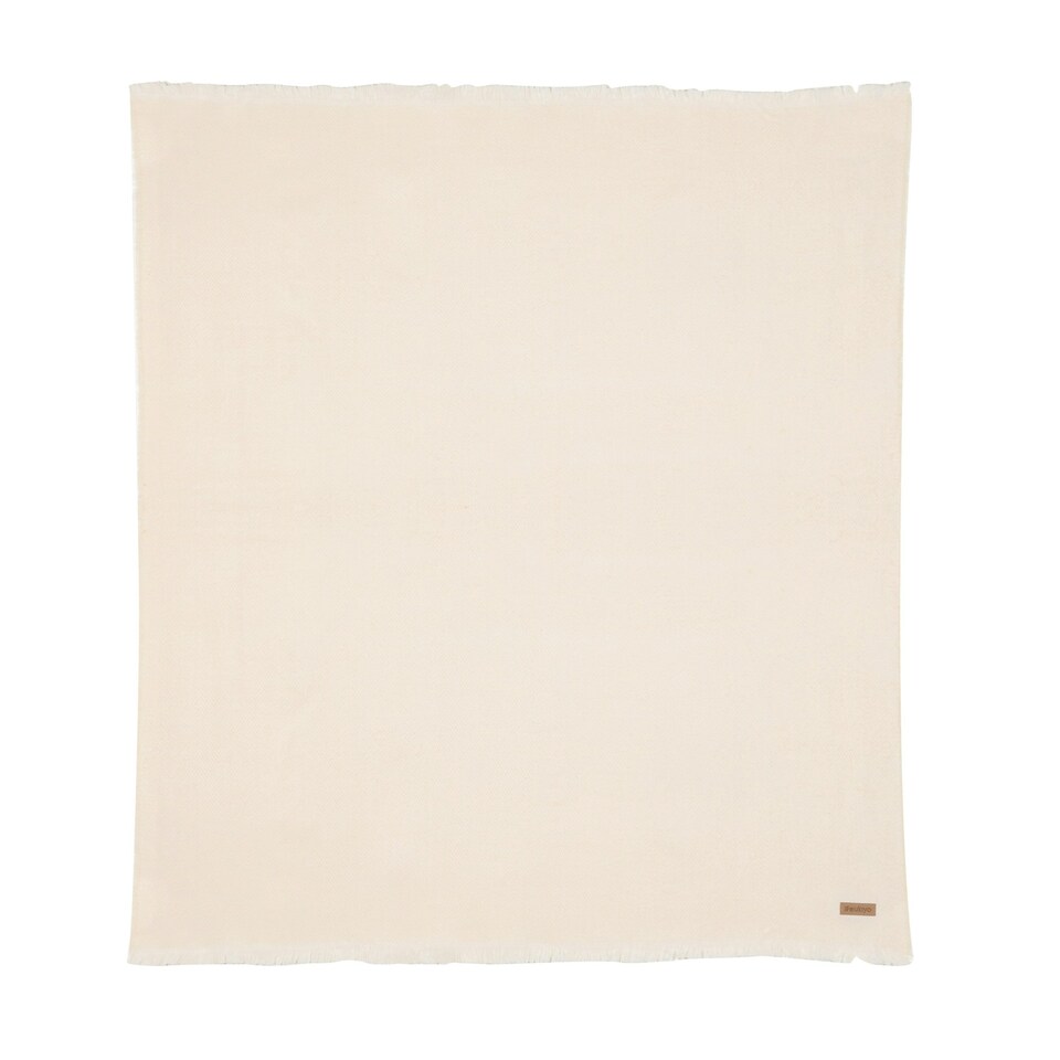 image 1 of Ukiyo Polylana Woven Aware Blanket - Off White - One Size Cream