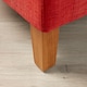 image 3 of Fabric Tub Chair Colour Range Wooden Legs Armchair Living Room Modern Office | Orange