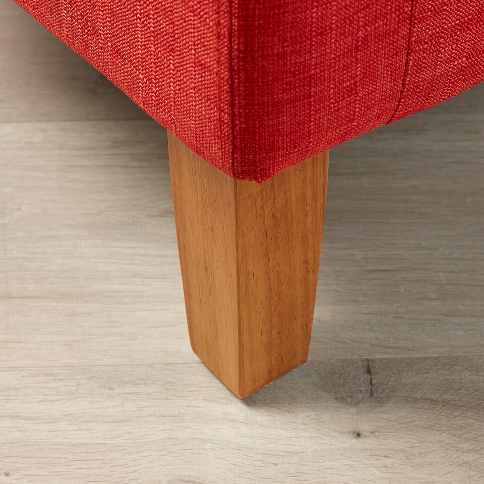 image 1 of Fabric Tub Chair Colour Range Wooden Legs Armchair Living Room Modern Office | Orange