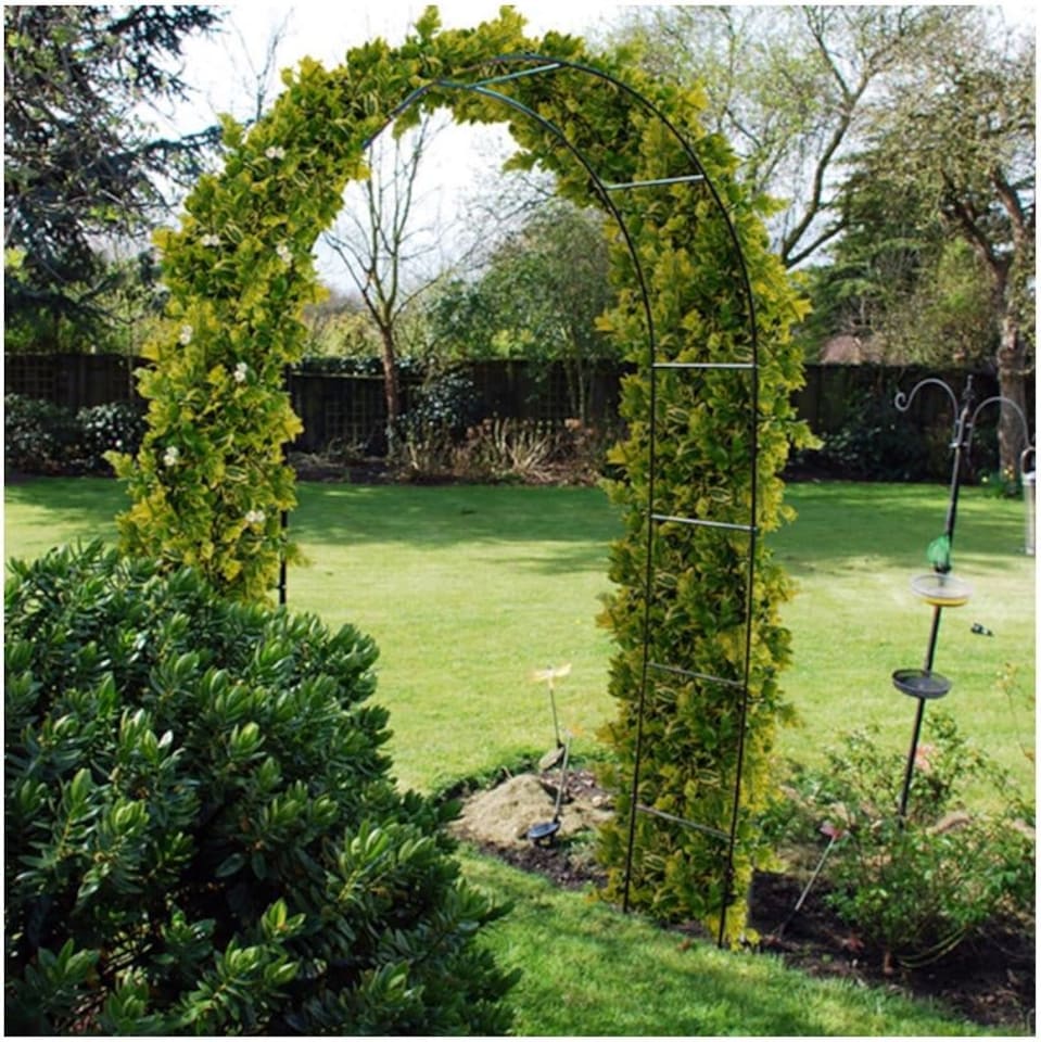 image 1 of Metal Garden Arch Archway Ornament For Climbing Plants Rose Patio Gateway Sturdy