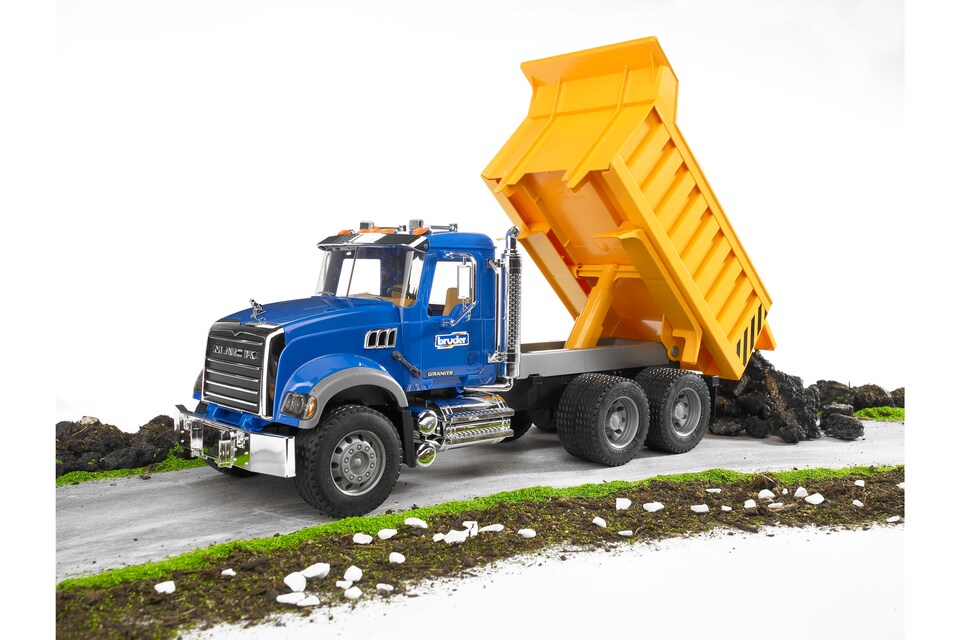image 1 of Bruder MACK Granite Tip up truck Detailed Vehicle & Playset Model