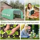 image 7 of Outsunny 6 x 3 x 2 m Polytunnel Greenhouse Pollytunnel Tent Steel Frame Green