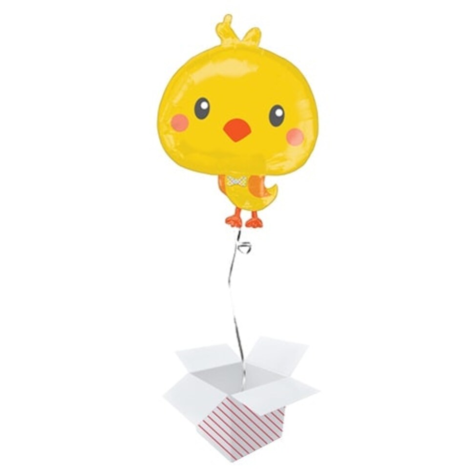 Easter Chicky Foil Helium Giant Balloon - Inflated Balloon in a Box