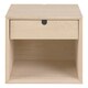 image 1 of Century 1 Drawer Wall Mounted Bedside Table in White Oak