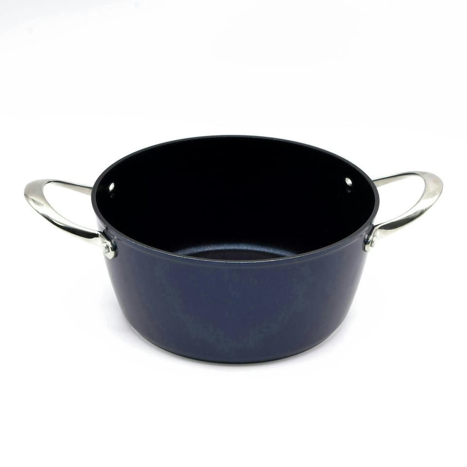 image 1 of Blackmoor 67479 Blue Pro 24cm Casserole Pot with Lid