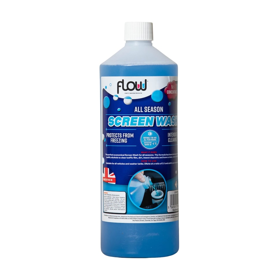 image 1 of 1 Litre All Season Smear Free Windscreen Wash Concentrate For all Vehicles