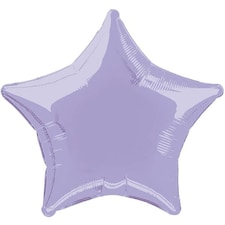 Lavender Star Foil Helium Balloon 51cm / 20 in