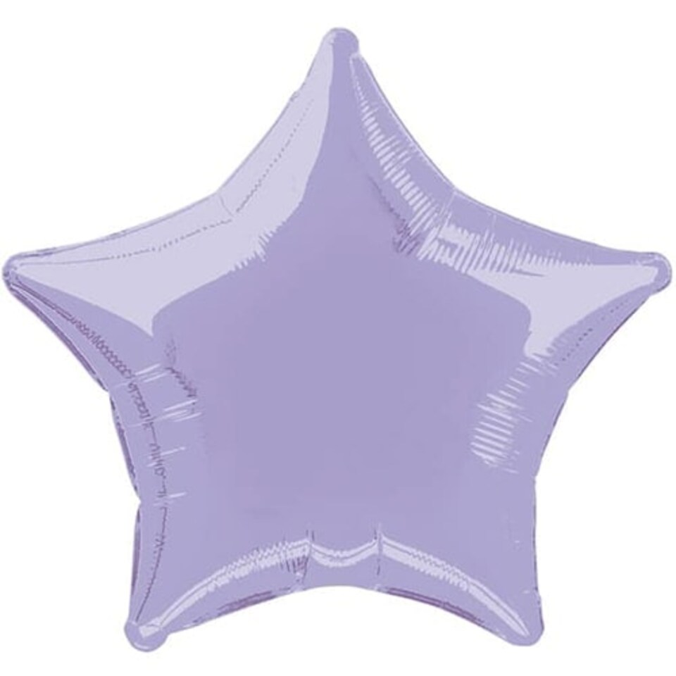 Lavender Star Foil Helium Balloon 51cm / 20 in