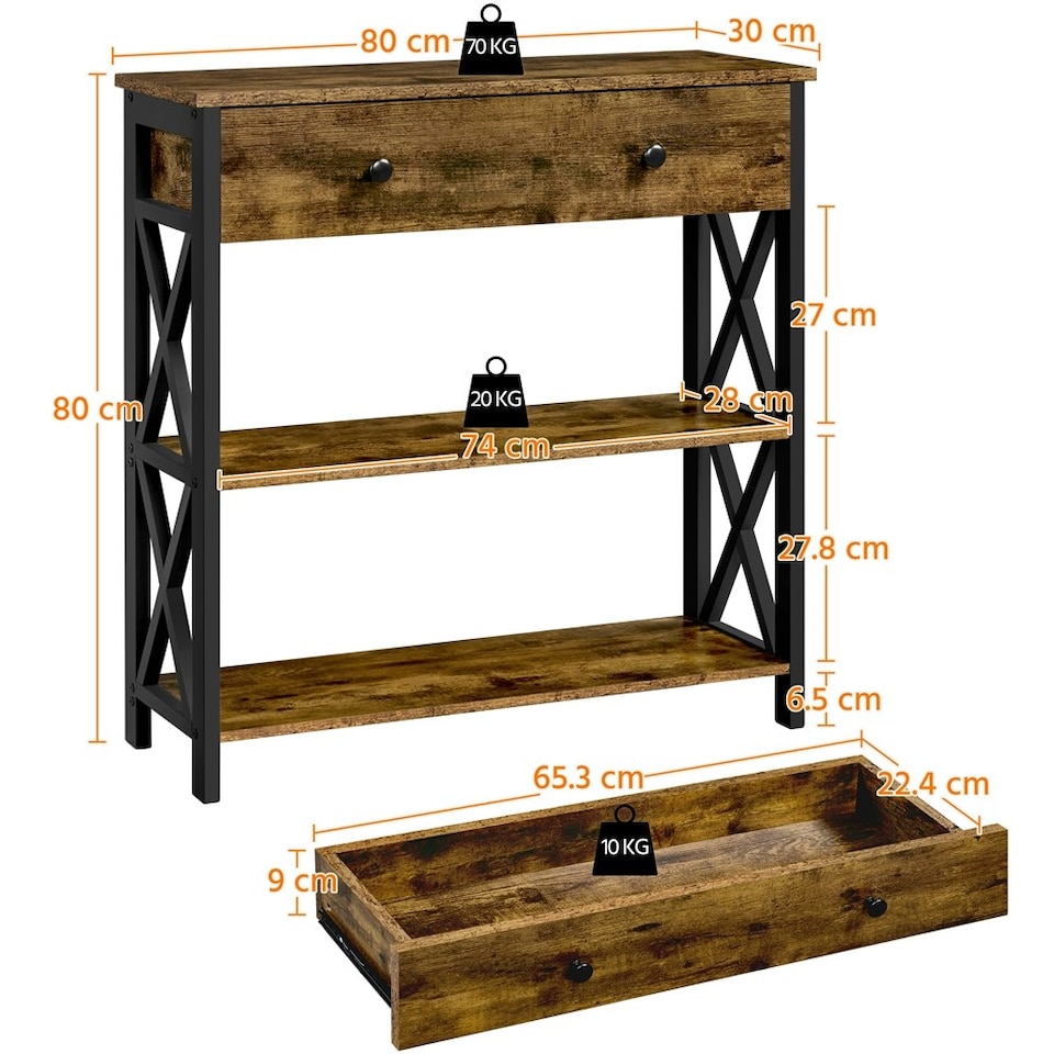 image 1 of Yaheetech Versatile Sofa Table for Home/Commercial