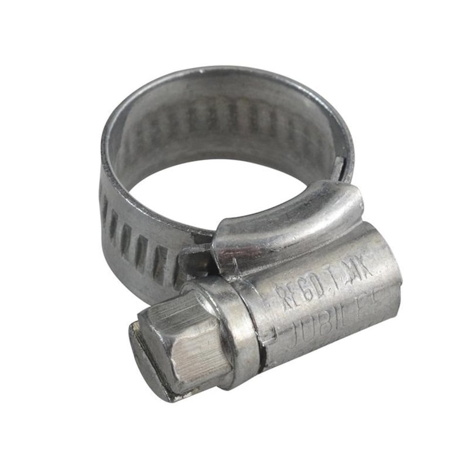 Jubilee Zinc Plated Hose Clip - Zinc Plated - M00  11mm - 16mm 1/2in - 5/8in