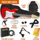 image 7 of 3rd Avenue 3/4 Size Electric Guitar Pack with Amp Green