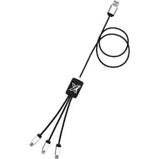 SCX Design C17 Logo USB Charger - Solid Black/White - One Size