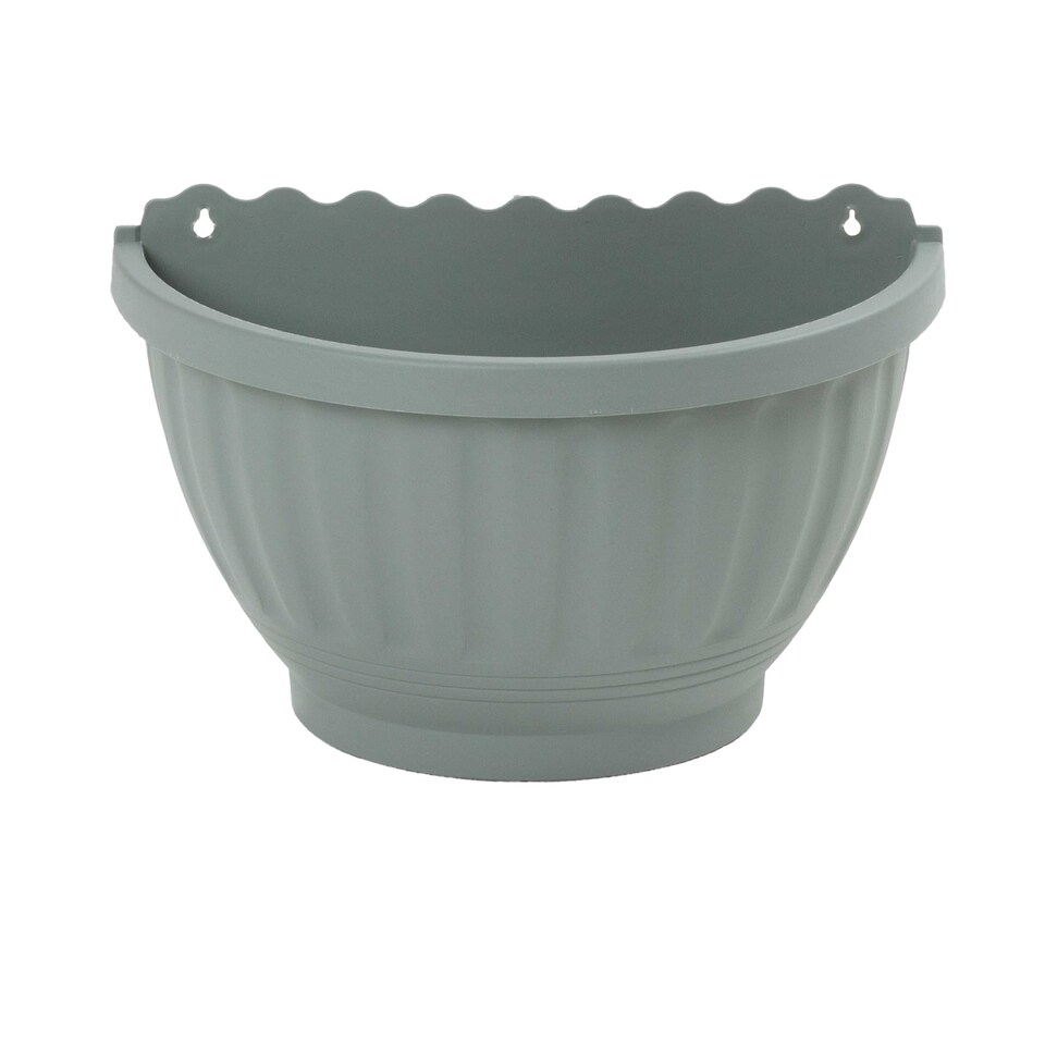 image 1 of Wham Etruscan 4 x 30cm Plastic Garden Wall Baskets | Green | Milieu Green