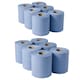 image 3 of 6 Rolls Multipurpose Blue 2ply Embossed Centrefeed Cleaning Rolls