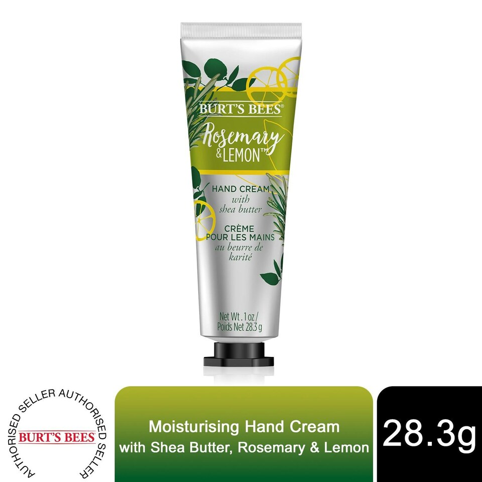 image 1 of BurtS Bees Moisturising Hand Cream with Shea Butter, Rosemary & Lemon 1oz
