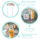 image 2 of Argon Tableware Glass Storage Jars with Wooden Clip Lids - 1.4 Litre - Pack of 3
