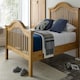 image 1 of 5ft King Size Real oak,Chunky, Curved, Solid,strong,wood bed frame.High foot end wooden bedstead