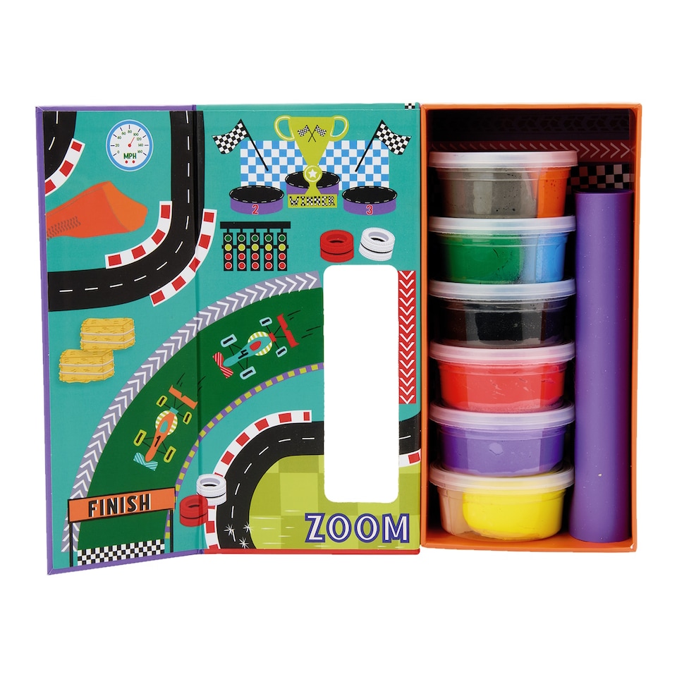 image 1 of Floss & Rock Clay & Play Modelling Kit - Cars