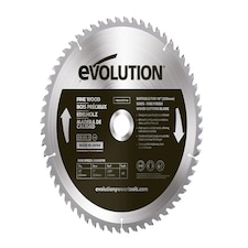 Evolution Fine Wood Mitre/Table Saw Blade 255 x 25.4mm x 60T