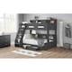 image 1 of Anthracite Triple Sleeper Book Case Bunk Bed 3ft (90cm) - Best Seller