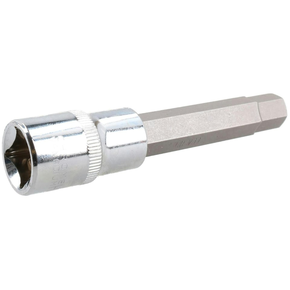 image 1 of 11mm Hex Allen Key Long Bit Internal Socket Metric 1/2" Drive 100mm Length Cr-V