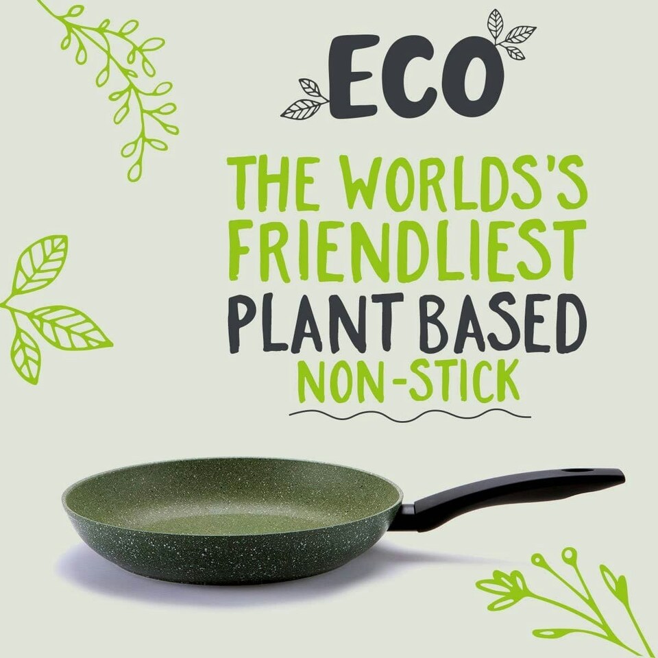 image 1 of Prestige Eco Frying Pan Set Plant Based Non Stick Induction Cookware - 20/24 cm
