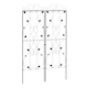 image 1 of Outsunny Set of 2 Metal Trellis for Climbing Plants, Leaf Design, 50 x 181cm