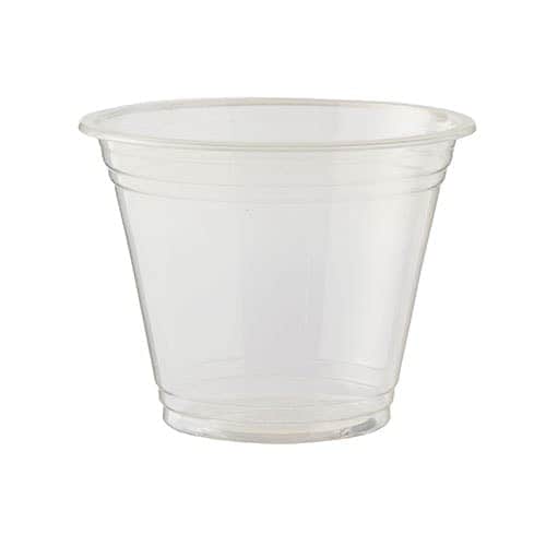 PLA Clear Plastic Compostable Smoothie Cups 255ml - Pack of 50