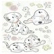 image 1 of Disney 101 Dalmations Dots Self-Adhesive Wall Stickers