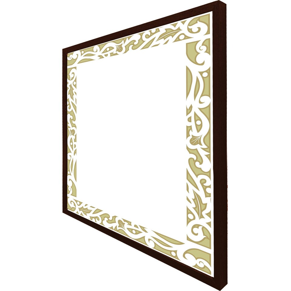 image 1 of Egyptian hieroglyphs golden border (Picture Frame) Brown | Oak | S
